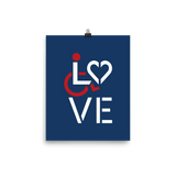 poster showing love for the special needs community heart disability wheelchair diversity awareness acceptance disabilities inclusivity inclusion