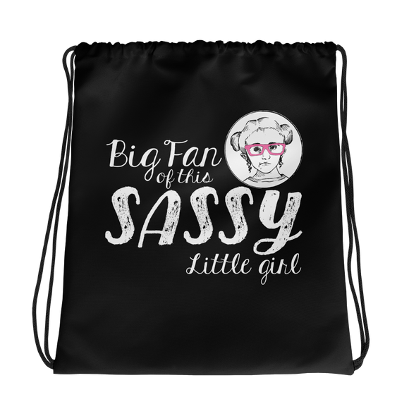 drawstring bag Fan Sammi Haney Esperanza Netflix Raising Dion little girl wheelchair pink glasses sass sassy disability osteogenesis imperfecta OI