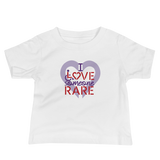 baby shirt I Love Someone with a Rare Condition medical disability disabilities awareness inclusion inclusivity diversity genetic disorder