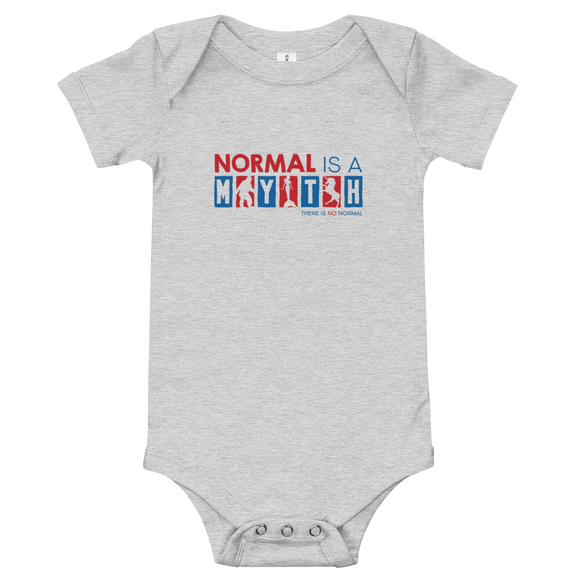 baby onesie babysuit bodysuit normal is a myth big foot mermaid unicorn peer pressure popularity disability special needs awareness inclusivity acceptance activism