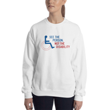 See the Person, Not the Disability (Unisex Sweatshirt Light Colors)