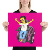 Esperanza From Raising Dion (Yellow Cartoon) D.D.N.E.L. Poster