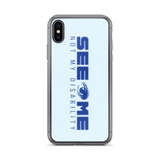 See Me Not My Disability (Halftone) Blue iPhone Case