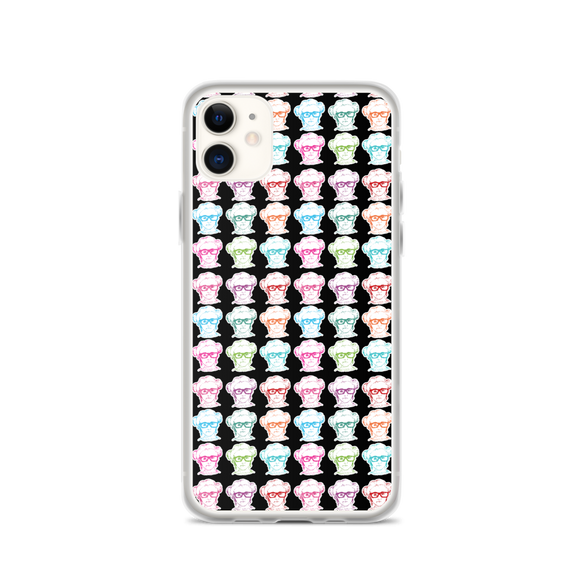 iPhone case print all over Different Colored Faces of Sammi Haney Esperanza Netflix Raising Dion fan sassy wheelchair pink glasses disability osteogenesis imperfecta OI