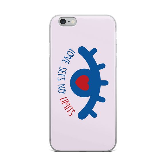 iPhone case love sees no limits luv heart eye disability special needs expectations future