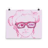 poster I love Pink pink glasses love luv heart Raising Dion Esperanza fan Netflix Sammi Haney