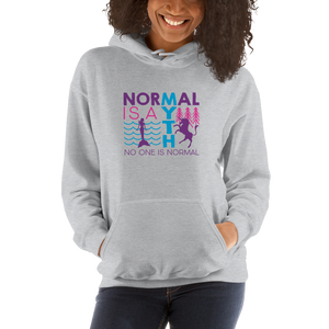 hoodie normal is a myth mermaid unicorn peer pressure popularity disability special needs awareness inclusivity acceptance