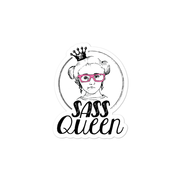 sticker Sass Queen Sammi Haney Esperanza Netflix Raising Dion sassy wheelchair pink glasses disability osteogenesis imperfecta fan