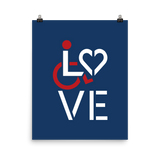 poster showing love for the special needs community heart disability wheelchair diversity awareness acceptance disabilities inclusivity inclusion