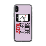 Swipe Left on Ableism (Pink iPhone Case)