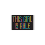 sticker This Girl is Able abled ability abilities differently abled able-bodied disabilities girl power disability disabled wheelchair