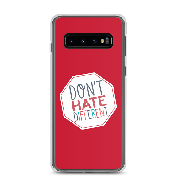 Samsung case Don’t hate different stop inclusiveness discrimination prejudice ableism disability special needs awareness diversity inclusion acceptance