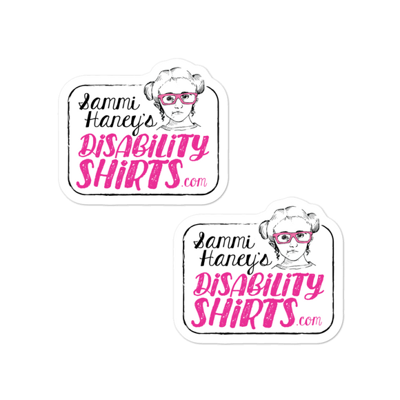 Sticker Sammi Haney's DisabilityShirts.com logo disability shirts disabilityshirts Esperanza Raising Dion Netflix