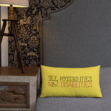 See Possibilities, Not Disabilities (Pillow)