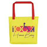 100% Human Being (Yellow Tote Bag)