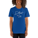 Different Does Not Equal Less (Original Clean Design) Adult Dark Color Shirts