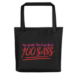 tote bag My Genetic Test Came Back 100 Sass sassy DNA 100 100% results Raising Dion Esperanza Sammi Haney rare disease chromosomes