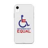 Different but Equal (Disability Equality Logo) iPhone Case