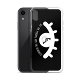 See the Person, Not the Disability (Eyelash Design) Black iPhone Case