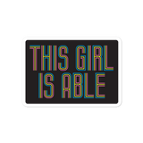 This Girl is Able (with Black Box) Sticker