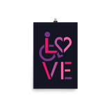 LOVE (for the Special Needs Community) Poster Stacked Design 2 of 3