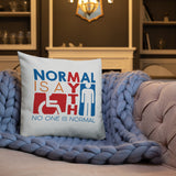 Normal is a Myth (Sign Icons) Pillow
