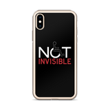 Not Invisible (Black iPhone Case)