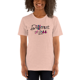 Different Does Not Equal Less (Disability Logo Added into "D") Light Shirts
