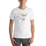 Different Does Not Equal Less (Original Clean Design) Adult Light Color Shirts