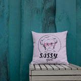 Sassy Girl (Esperanza - Raising Dion) Pillow - Design 02 (18x18 or 20x12)