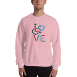 LOVE (for the Special Needs Community) Sweatshirt Stacked Design 3 of 3