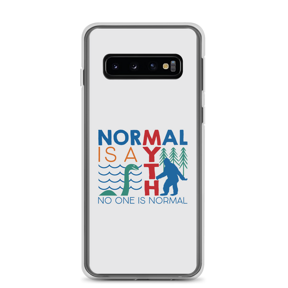 Samsung case normal is a myth big foot loch ness lochness yeti sasquatch disability special needs awareness inclusivity acceptance activism