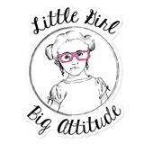 Little Girl Big Attitude (Esperanza - Raising Dion) Circle Design Sticker