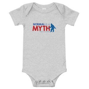baby onesie babysuit bodysuit normal is a myth big foot yeti sasquatch peer pressure popularity disability special needs awareness inclusivity acceptance activism