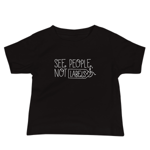 baby Shirt See people not labels label disability special needs awareness diversity wheelchair inclusion inclusivity acceptance