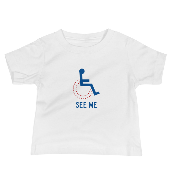 baby Shirt see me not my disability wheelchair inclusion inclusivity acceptance special needs awareness diversity