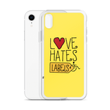 Love Hates Labels (Yellow iPhone Case)