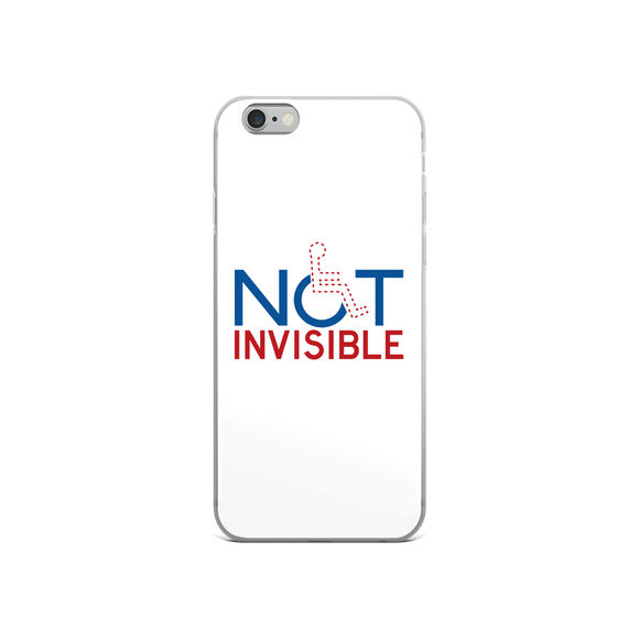iPhone Case not invisible disabled disability special needs visible awareness diversity wheelchair inclusion inclusivity impaired acceptance