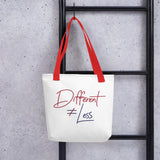 Different Does Not Equal Less (Original Clean Design) Tote bag