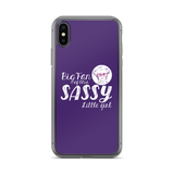 Big Fan of this Sassy Little Girl (Esperanza - Raising Dion) Purple iPhone Case