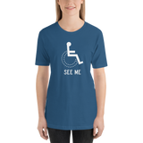 See Me (Not My Disability) Unisex Dark Color Shirts