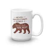 Never Underestimate the power of a Special Needs Papa Bear! Mug