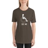 See Me (Not My Disability) Unisex Dark Color Shirts
