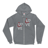 Love (for the Speical Needs Community) Zip-Up Hoodie Sweater (Fits Small)