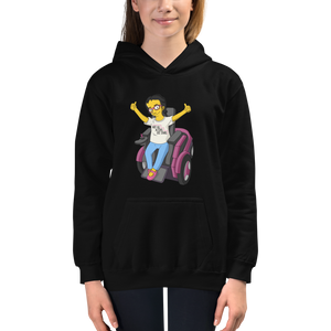 kid's hoodie Not All Actor Use Stairs yellow cartoon Raising Dion Esperanza Netflix Sammi Haney ableism disability rights inclusion wheelchair actors disabilities actress