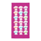 beach towel 9 Different Colored Faces of Sammi Haney Esperanza Netflix Raising Dion fan sassy wheelchair pink glasses disability osteogenesis imperfecta OI
