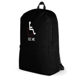 See Me (Not My Disability) Black Backpack