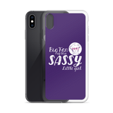 Big Fan of this Sassy Little Girl (Esperanza - Raising Dion) Purple iPhone Case