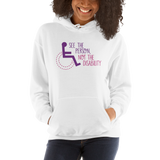 See the Person, Not the Disability (Women's Design, Light Color Hoodies)