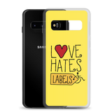 Love Hates Labels (Yellow Samsung Case)